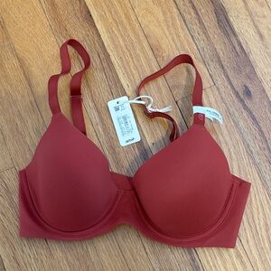 Aerie Women's smoothez Deep Red Bra 32C NWT